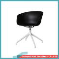 Hot Selling Pure White Upper Seat White Aluminum Foot Wholesale Restaurant Coffee Shop Hotel Furniture Chair